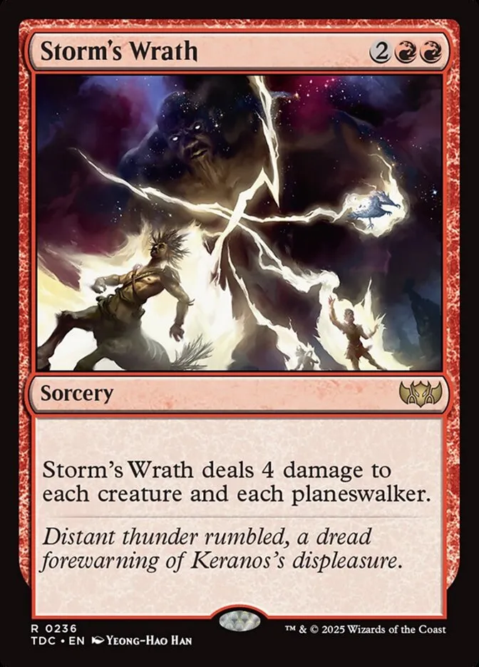 2025 Tarkir: Dragonstorm Commander Storm's Wrath #236 rare card image