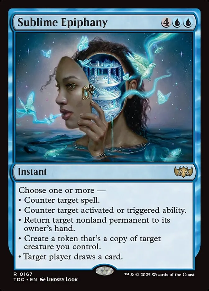2025 Tarkir: Dragonstorm Commander Sublime Epiphany #167 rare card image