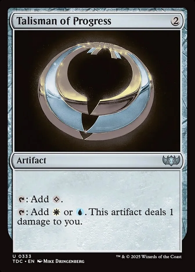 2025 Tarkir: Dragonstorm Commander Talisman of Progress #333 uncommon card image