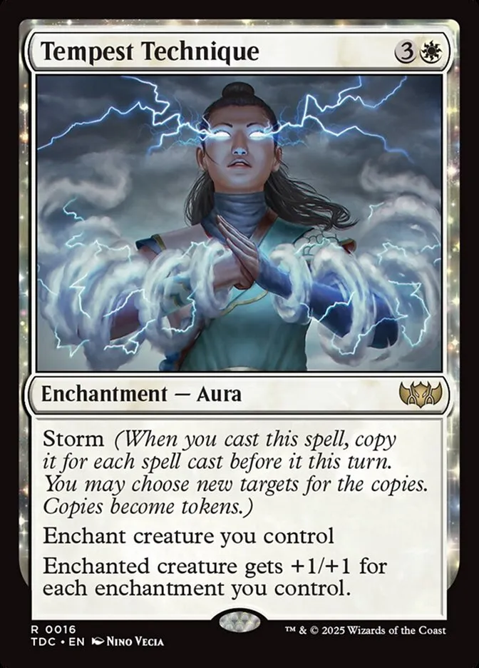 2025 Tarkir: Dragonstorm Commander Tempest Technique rare #16 rare card image