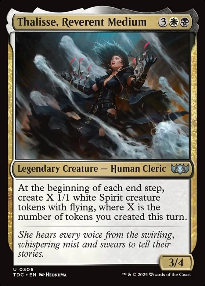 2025 Tarkir: Dragonstorm Commander Thalisse, Reverent Medium #306 uncommon card image
