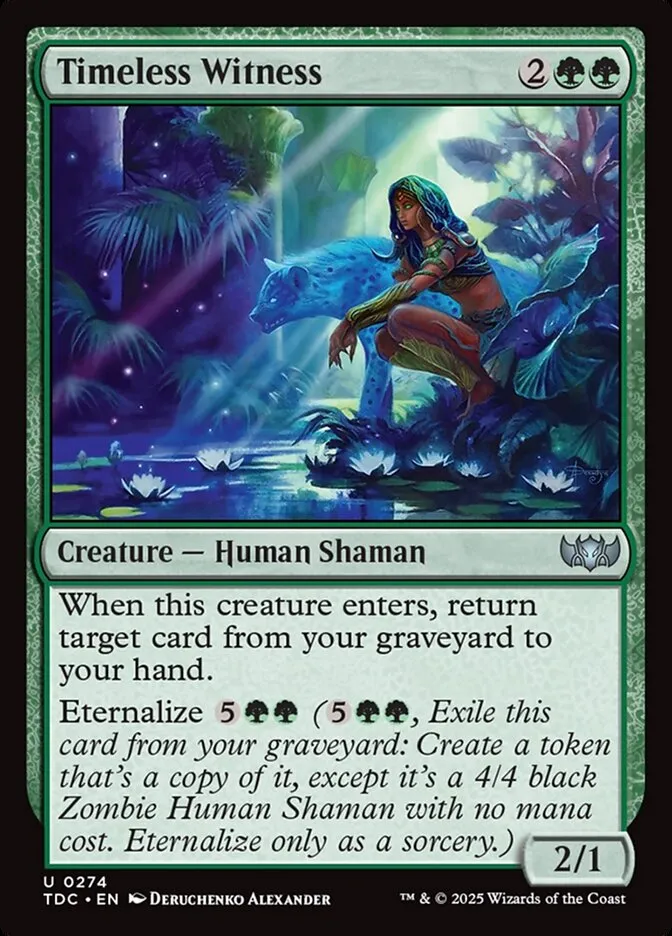 2025 Tarkir: Dragonstorm Commander Timeless Witness #274 uncommon card image