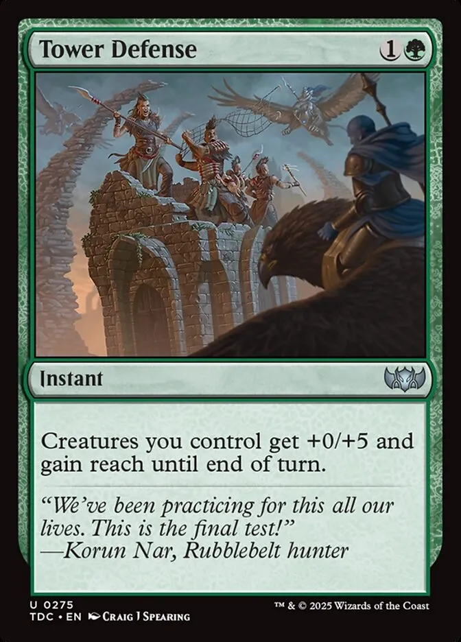 2025 Tarkir: Dragonstorm Commander Tower Defense #275 uncommon card image