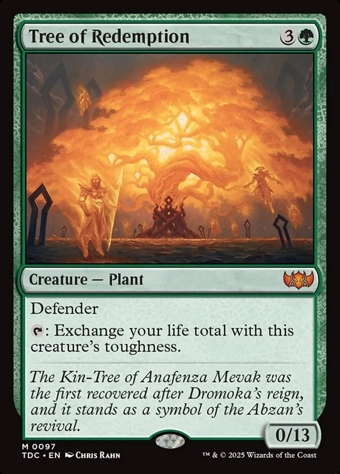2025 Tarkir: Dragonstorm Commander Tree of Redemption #97 mythic card image