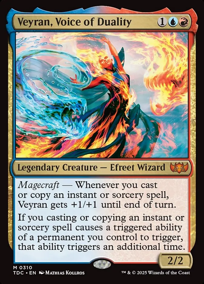 2025 Tarkir: Dragonstorm Commander Veyran, Voice of Duality #310 mythic card image