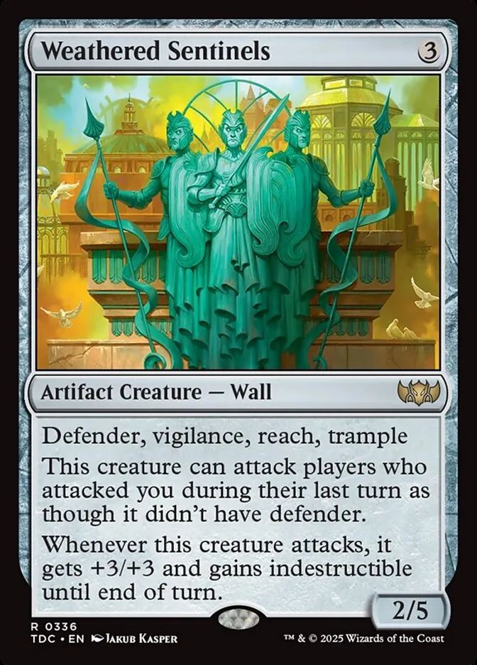 2025 Tarkir: Dragonstorm Commander Weathered Sentinels #336 rare card image