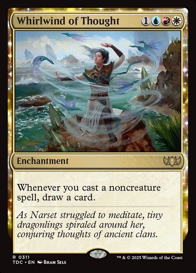 2025 Tarkir: Dragonstorm Commander Whirlwind of Thought #311 rare card image