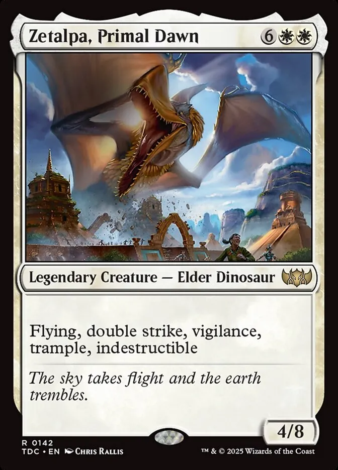 2025 Tarkir: Dragonstorm Commander Zetalpa, Primal Dawn #142 rare card image