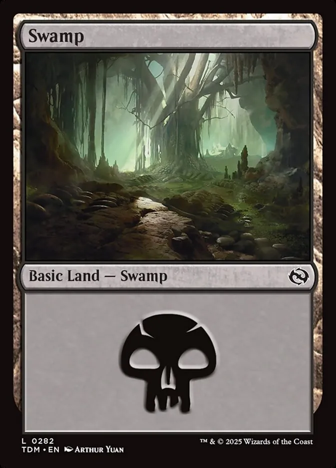 2025 Tarkir: Dragonstorm Swamp #282 common card image