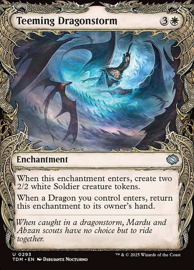 2025 Tarkir: Dragonstorm Teeming Dragonstorm [Showcase] uncommon #293 uncommon card image