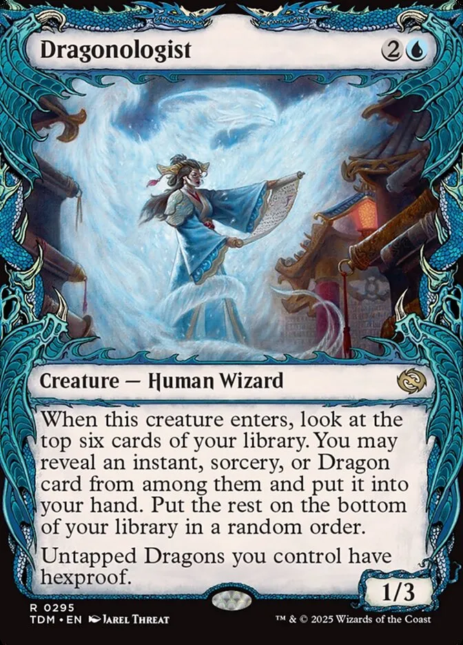 2025 Tarkir: Dragonstorm Dragonologist [Showcase] rare #295 rare card image
