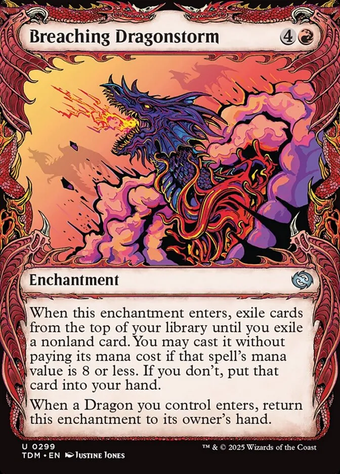 2025 Tarkir: Dragonstorm Breaching Dragonstorm [Showcase] uncommon #299 uncommon card image