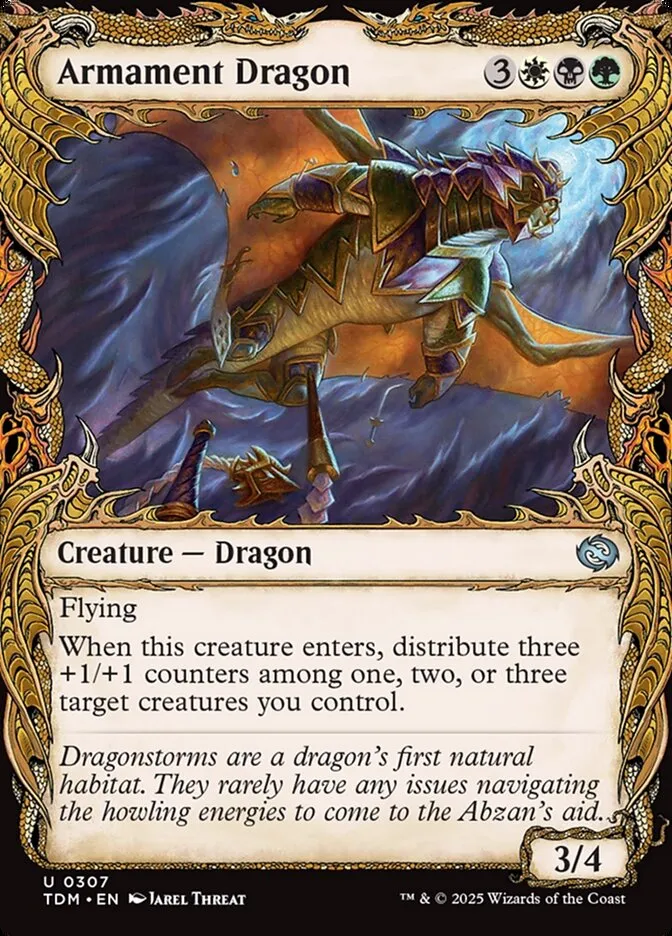 2025 Tarkir: Dragonstorm Armament Dragon [Showcase] uncommon #307 uncommon card image