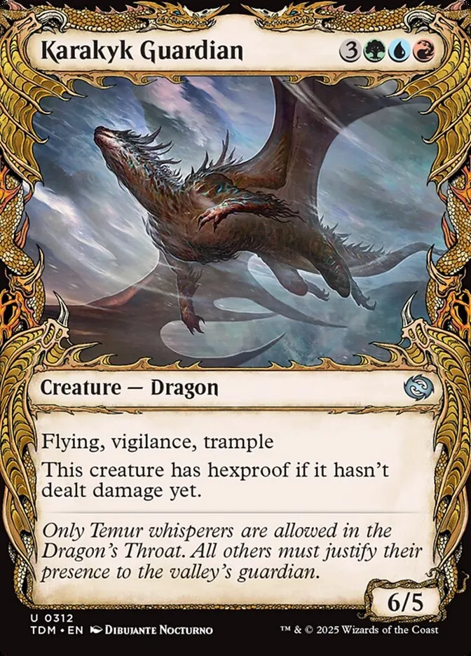 2025 Tarkir: Dragonstorm Karakyk Guardian [Showcase] uncommon #312 uncommon card image