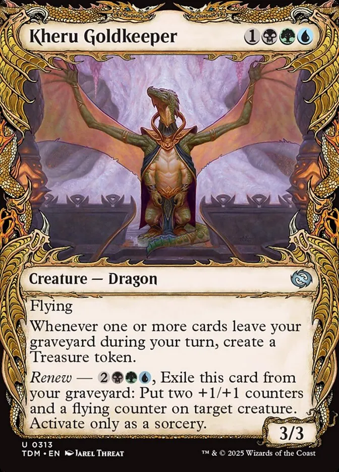 2025 Tarkir: Dragonstorm Kheru Goldkeeper [Showcase] uncommon #313 uncommon card image