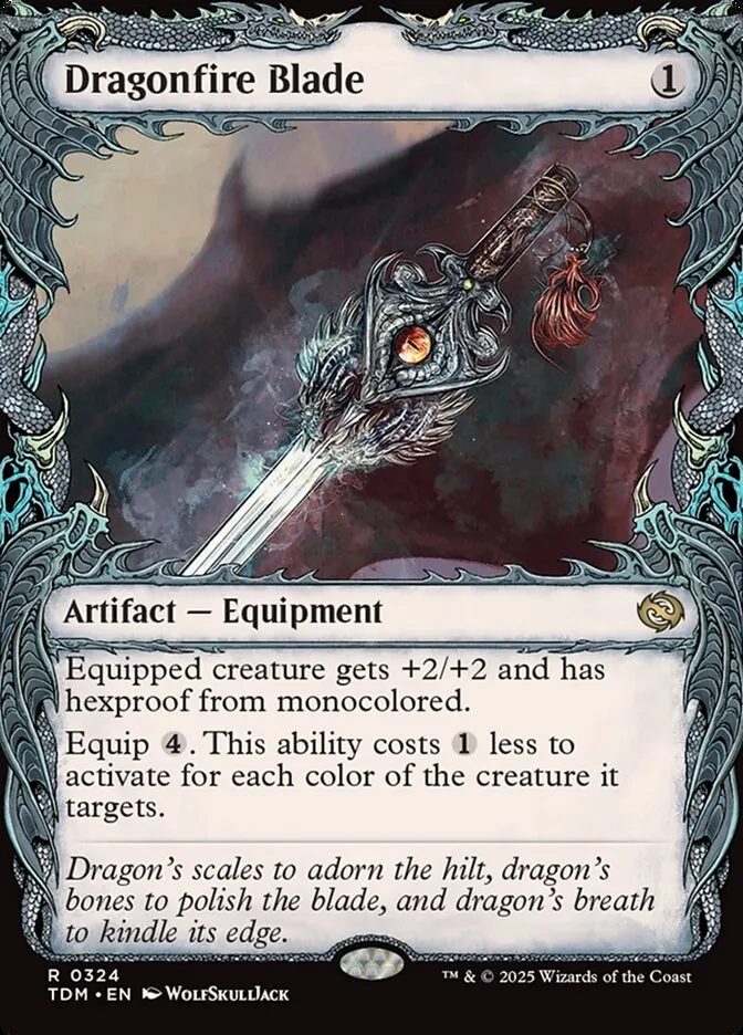 2025 Tarkir: Dragonstorm Dragonfire Blade [Showcase] rare #324 rare card image