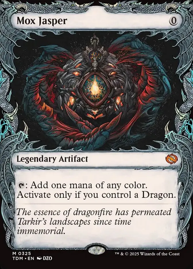 2025 Tarkir: Dragonstorm Mox Jasper [Showcase] mythic #325 mythic card image