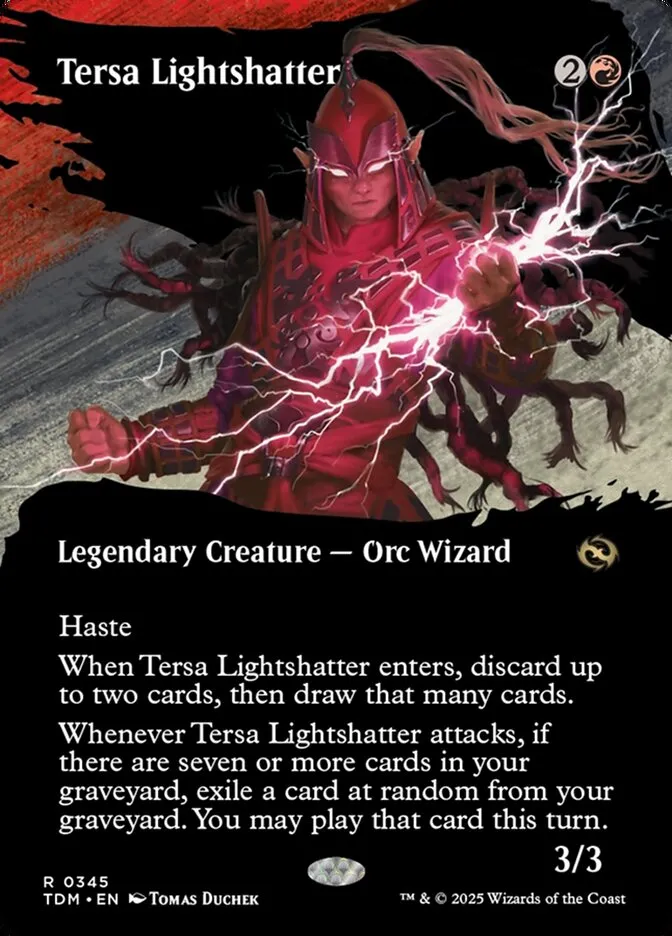 2025 Tarkir: Dragonstorm Tersa Lightshatter [Borderless] rare #345 rare card image