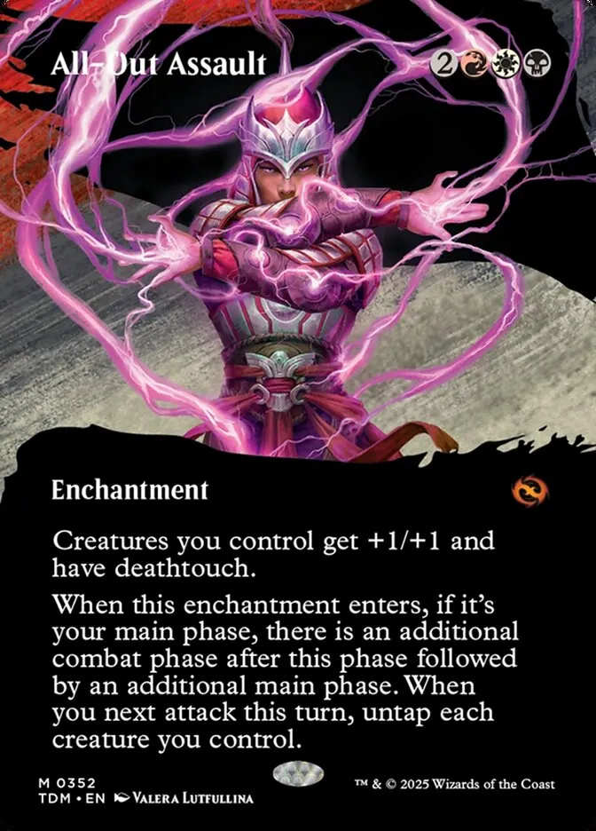 2025 Tarkir: Dragonstorm All-Out Assault [Borderless] mythic #352 mythic card image