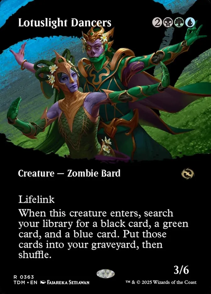 2025 Tarkir: Dragonstorm Lotuslight Dancers [Borderless] rare #363 rare card image