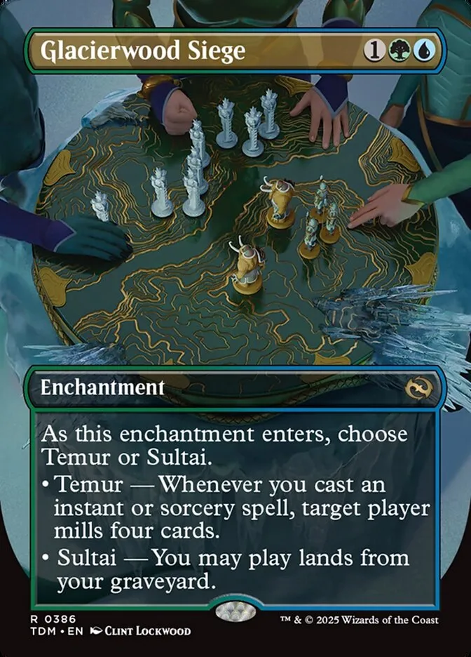 2025 Tarkir: Dragonstorm Glacierwood Siege [Borderless] rare #386 rare card image