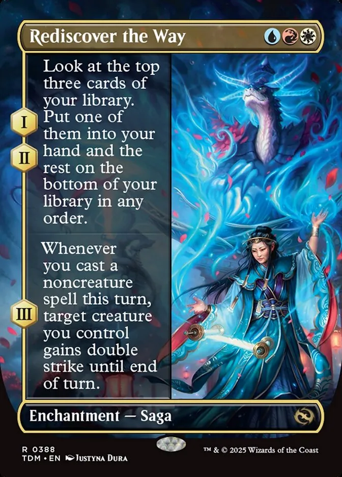 2025 Tarkir: Dragonstorm Rediscover the Way [Borderless] rare #388 rare card image