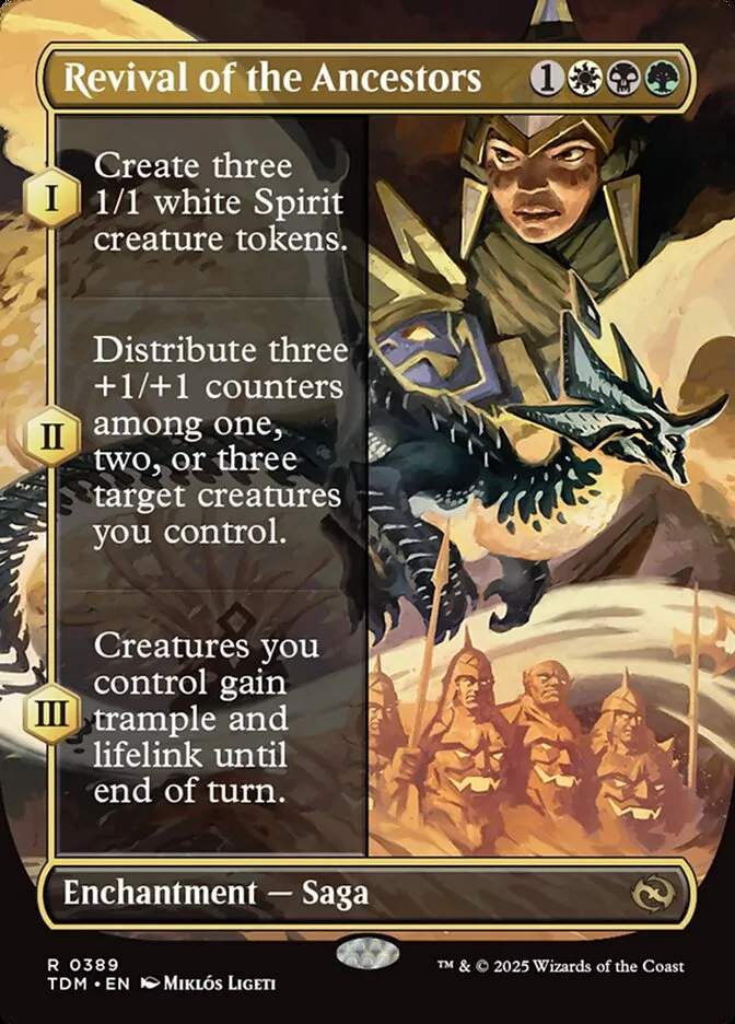 2025 Tarkir: Dragonstorm Revival of the Ancestors [Borderless] rare #389 rare card image