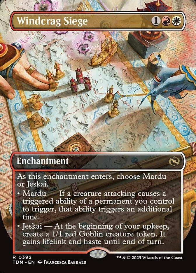 2025 Tarkir: Dragonstorm Windcrag Siege [Borderless] rare #392 rare card image