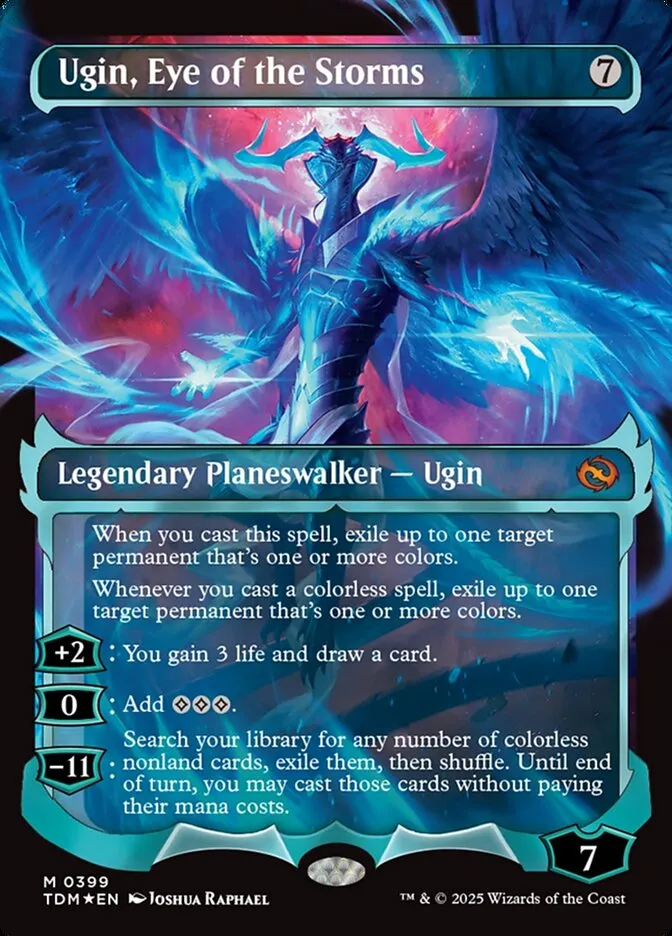 2025 Tarkir: Dragonstorm Ugin, Eye of the Storms [Showcase] mythic #399 mythic card image