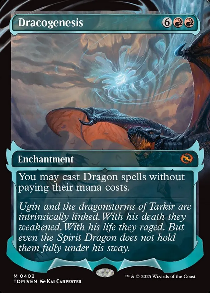 2025 Tarkir: Dragonstorm Dracogenesis [Showcase] mythic #402 mythic card image