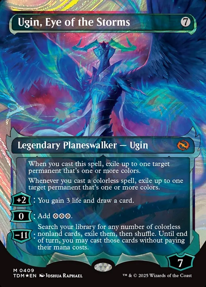 2025 Tarkir: Dragonstorm Ugin, Eye of the Storms [Showcase] mythic #409 mythic card image