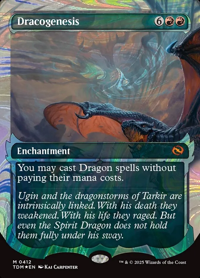 2025 Tarkir: Dragonstorm Dracogenesis [Showcase] mythic #412 mythic card image