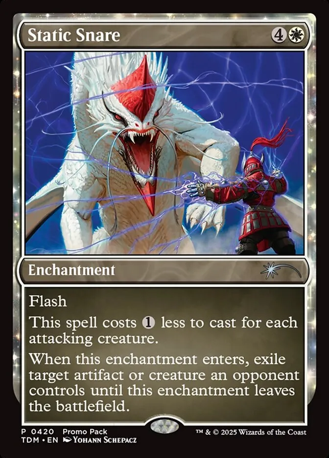 2025 Tarkir: Dragonstorm Static Snare #420 uncommon card image