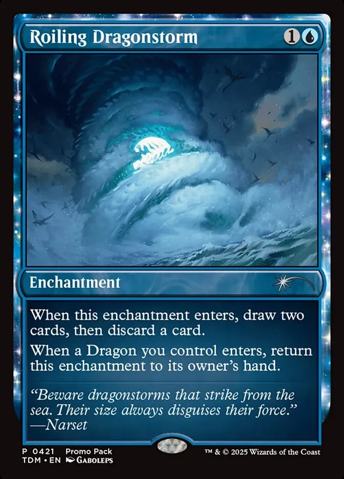 2025 Tarkir: Dragonstorm Roiling Dragonstorm #421 uncommon card image
