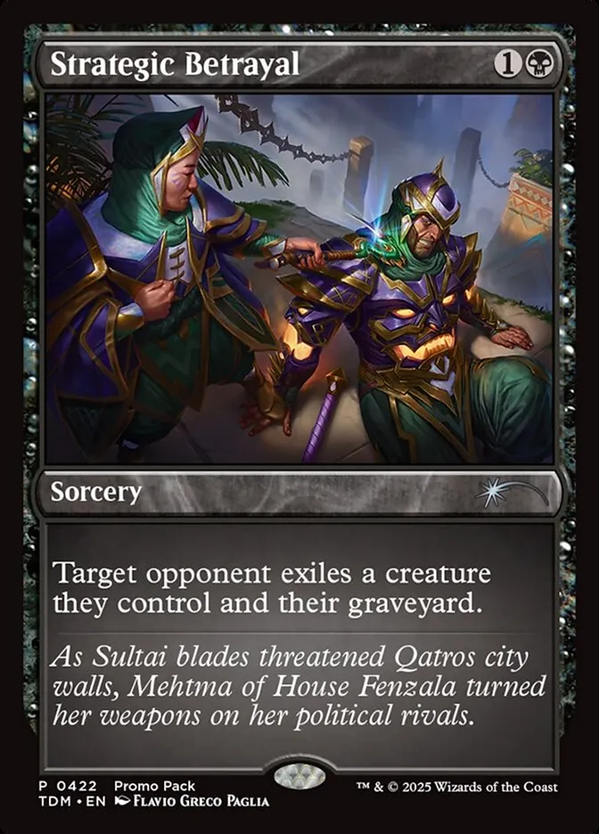 2025 Tarkir: Dragonstorm Strategic Betrayal #422 uncommon card image