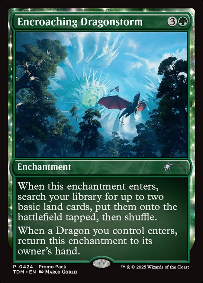 2025 Tarkir: Dragonstorm Encroaching Dragonstorm #424 uncommon card image