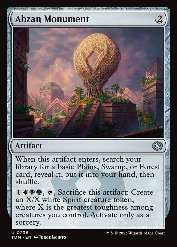 2025 Tarkir: Dragonstorm Abzan Monument #238 uncommon card image