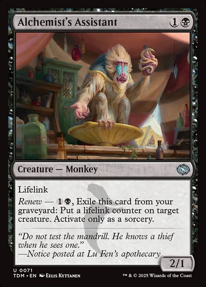 2025 Tarkir: Dragonstorm Alchemist's Assistant uncommon #71 uncommon card image