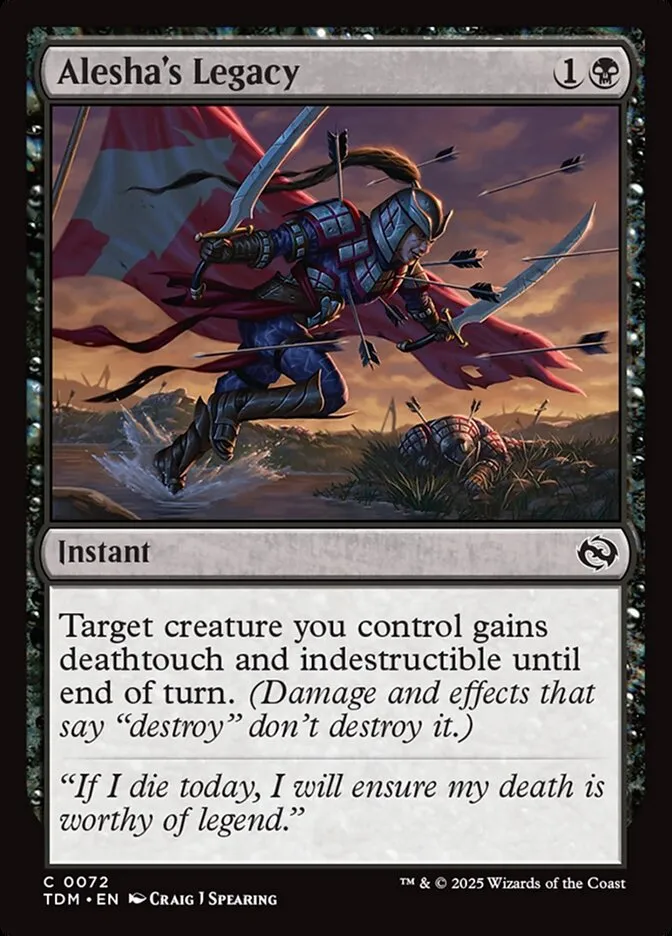 2025 Tarkir: Dragonstorm Alesha's Legacy common #72 common card image
