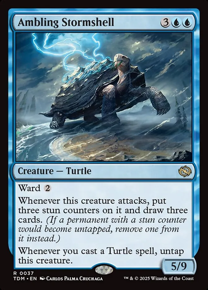 2025 Tarkir: Dragonstorm Ambling Stormshell rare #37 rare card image