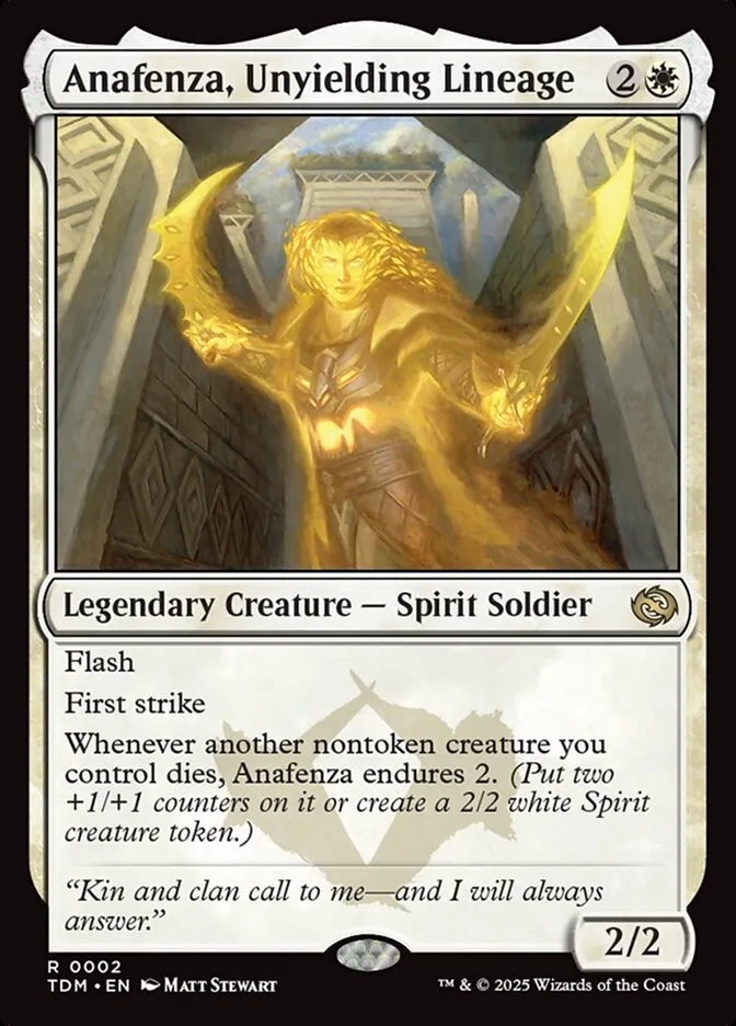 2025 Tarkir: Dragonstorm Anafenza, Unyielding Lineage rare #2 rare card image