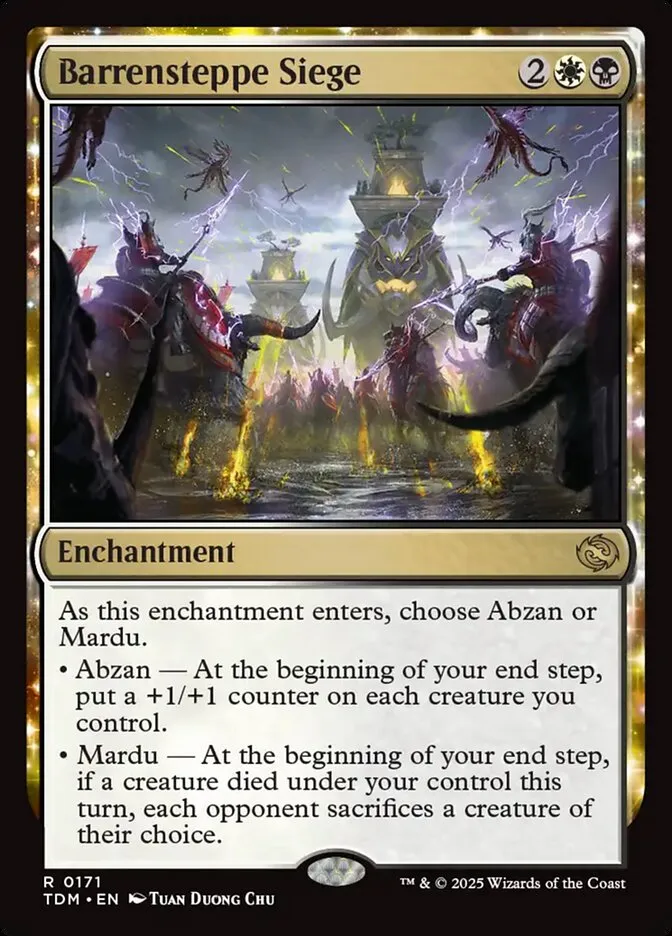 2025 Tarkir: Dragonstorm Barrensteppe Siege #171 rare card image