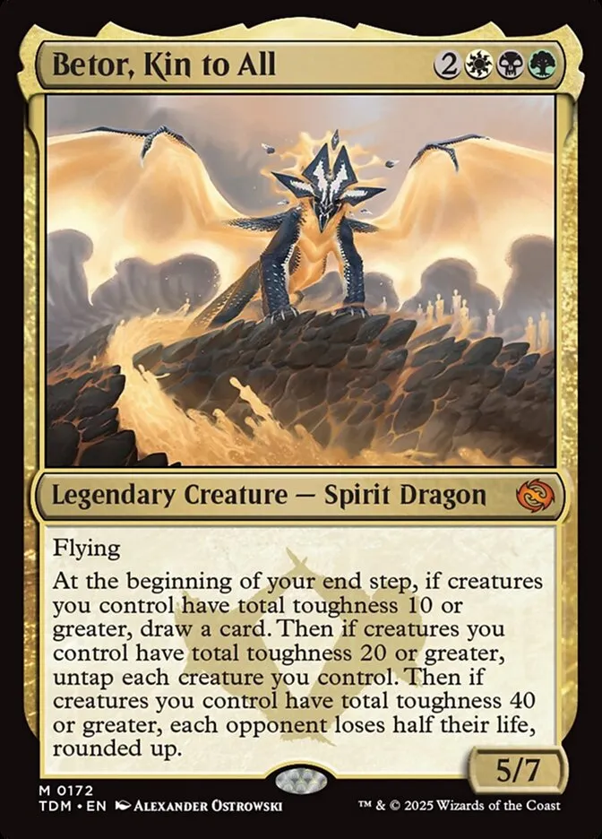 2025 Tarkir: Dragonstorm Betor, Kin to All #172 mythic card image