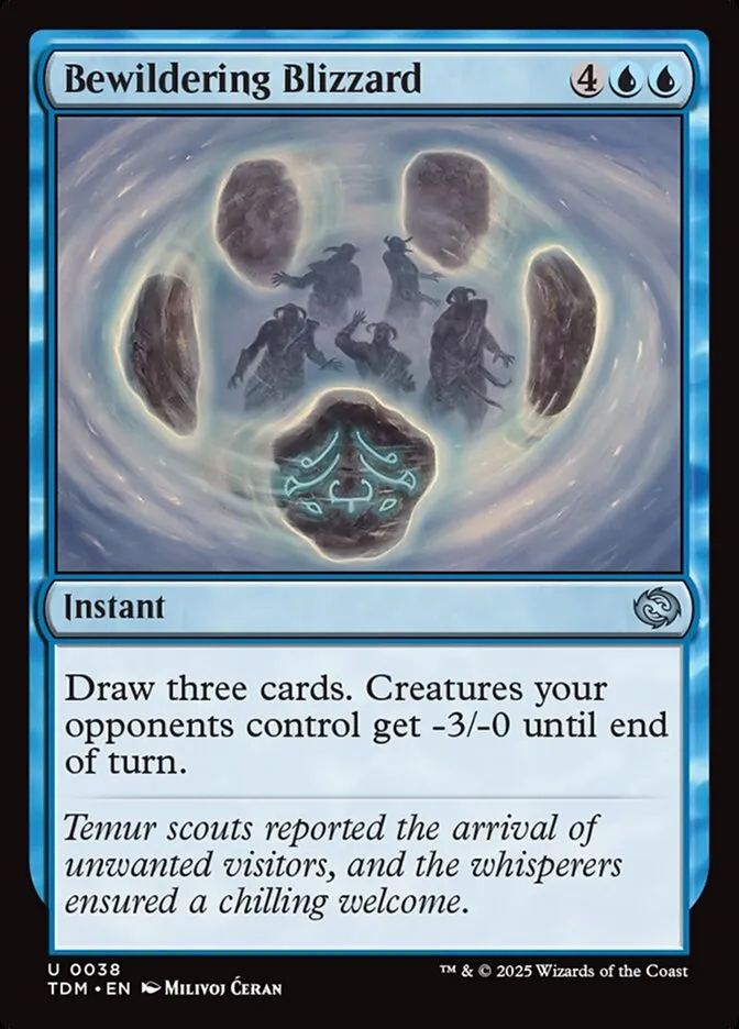 2025 Tarkir: Dragonstorm Bewildering Blizzard uncommon #38 uncommon card image
