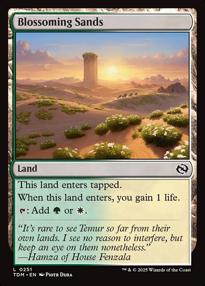 2025 Tarkir: Dragonstorm Blossoming Sands #251 common card image