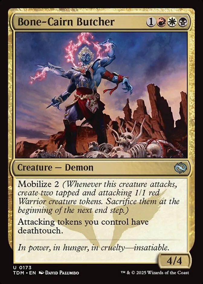 2025 Tarkir: Dragonstorm Bone-Cairn Butcher #173 uncommon card image
