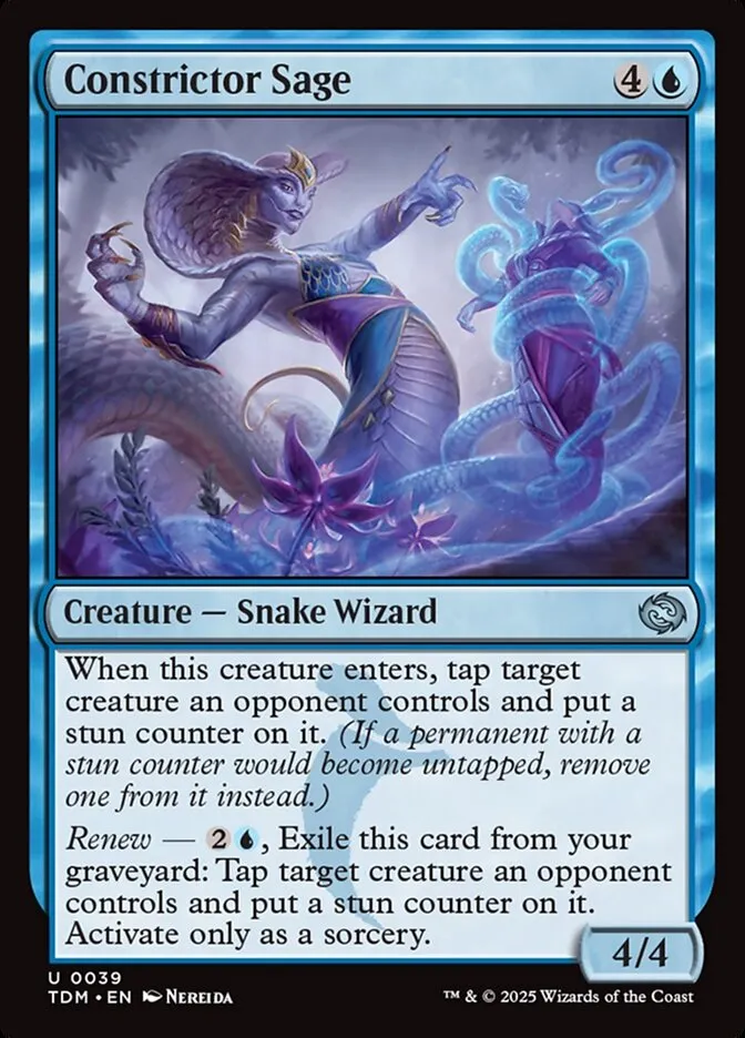 2025 Tarkir: Dragonstorm Constrictor Sage uncommon #39 uncommon card image