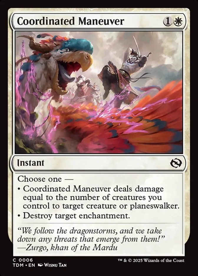 2025 Tarkir: Dragonstorm Coordinated Maneuver common #6 common card image