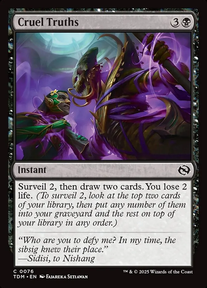 2025 Tarkir: Dragonstorm Cruel Truths common #76 common card image