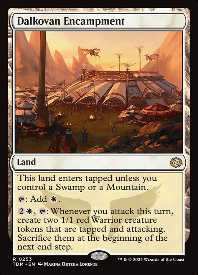 2025 Tarkir: Dragonstorm Dalkovan Encampment #253 rare card image